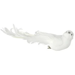 White Decorative Feather Bird by Ashland®