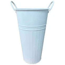 15.5" White Decorative Metal Container by Ashland®
