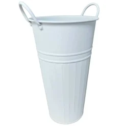 15.5" White Decorative Metal Container by Ashland®