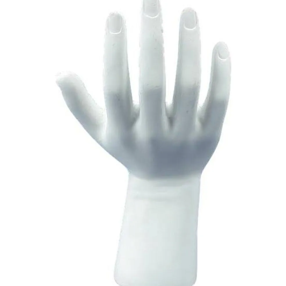 White Elegant Hand Display Ring Bracelet Jewelry Stand 6.5"