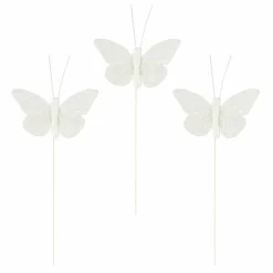 White Feather Butterflies, 3ct. by Ashland®