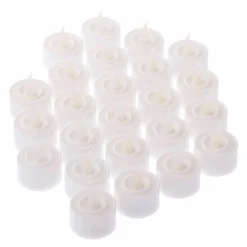 White Flameless Tealights, 24ct. by Ashland®