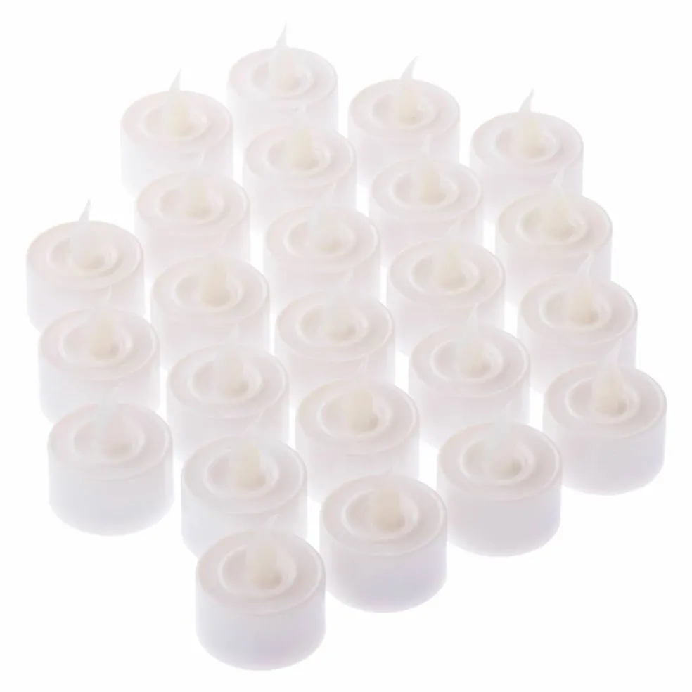 White Flameless Tealights, 24ct. by Ashland®