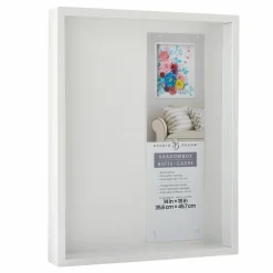 White Flat Shadow Box by Studio Décor®