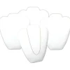 4 White Flocked Chain & Necklace Displays