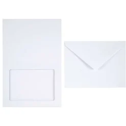 White Frame Cards & Envelopes by Recollections™, 4.25" x 5.5"