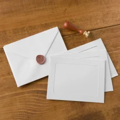 White Frame Cards & Envelopes by Recollections™, 4.25