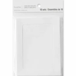 White Frame Cards & Envelopes by Recollections™, 4.25