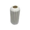 9" White Geometric Ceramic Vase by Ashland®