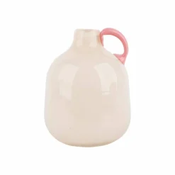 5.5" White Glass Vase with Handle by Ashland®