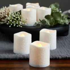 White Glitter LED Votive Candles By Ashland® 12ct.