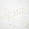 White & Gold Guest Book & Pen Set by Celebrate It™