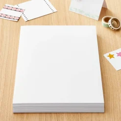 White Gold 8.5" x 11" Shimmer Cardstock Paper by Recollections™, 100 Sheets
