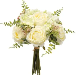 White & Green Peony Rose & Sweetpea Bouquet