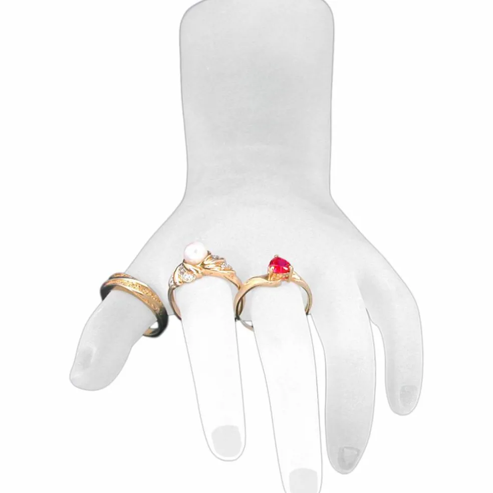 White Hand Bracelet Chain Display Jewelry Showcase Unit