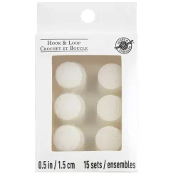 White Hook & Loop Circles by Loops & Threads®