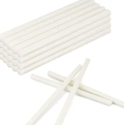White Hot Glue Sticks Full Size 0.43” Dia x 8” Long, 20 pcs Hot melt Adhesive Glue Sticks, All-Purpose Colored Glue Gun Sticks for DIY White Crafting Arts and Wedding Cards, Stamp Sealing
