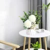 White Hydrangea & Eucalyptus Arrangement: Artificial Elegance