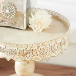 White Iron Farmhouse Cake Stand, 9