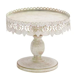 White Iron Farmhouse Cake Stand, 9
