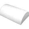 2 White Leather Half Moon Bracelet Showcase Display Stands