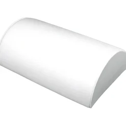 2 White Leather Half Moon Bracelet Showcase Display Stands