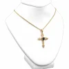 White Leather Necklace Bust Chain Jewelry Display 4.5"