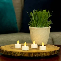 White LED Twist Flame Tealight Candles, 4ct. by Ashland®