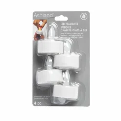 White LED Twist Flame Tealight Candles, 4ct. by Ashland®