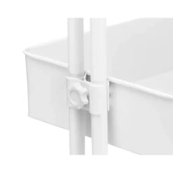 White Lexington 4-Tier Rolling Cart by Simply Tidyâ„¢