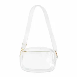 White Lined Clear Toaster Bag by Make Market®