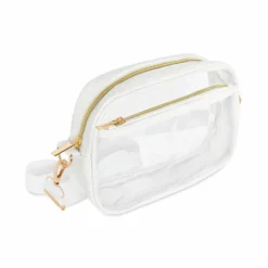 White Lined Clear Toaster Bag by Make Market®