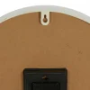 White Metal Farmhouse Wall Clock, 14" x 14" x 3"