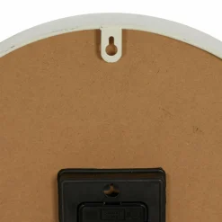 White Metal Farmhouse Wall Clock, 14" x 14" x 3"