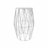18" White Metal Outdoor Stool by Ashland®