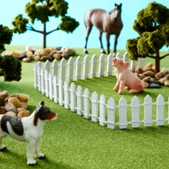White Mini Wooden Fence by Make Market®