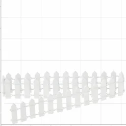 White Mini Wooden Fence by Make Market®