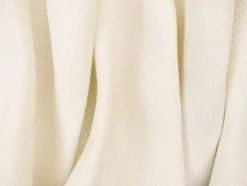 White Moygashel Twill Irish Linen Solid Woven Home Decorating Fabric By the Yard