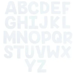7" White Paper Collage Letters by Creatology™