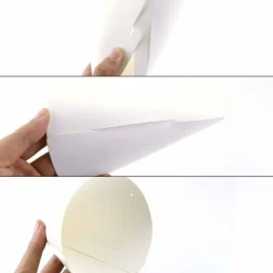 White Party Cone Hats with String, Paintable DIY Craft Hats for Kids, Classroom & Party Crafts, 12 Pack
