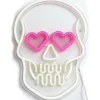 15.75" White & Pink Skull USB Lighted Neon Sign by Ashland®