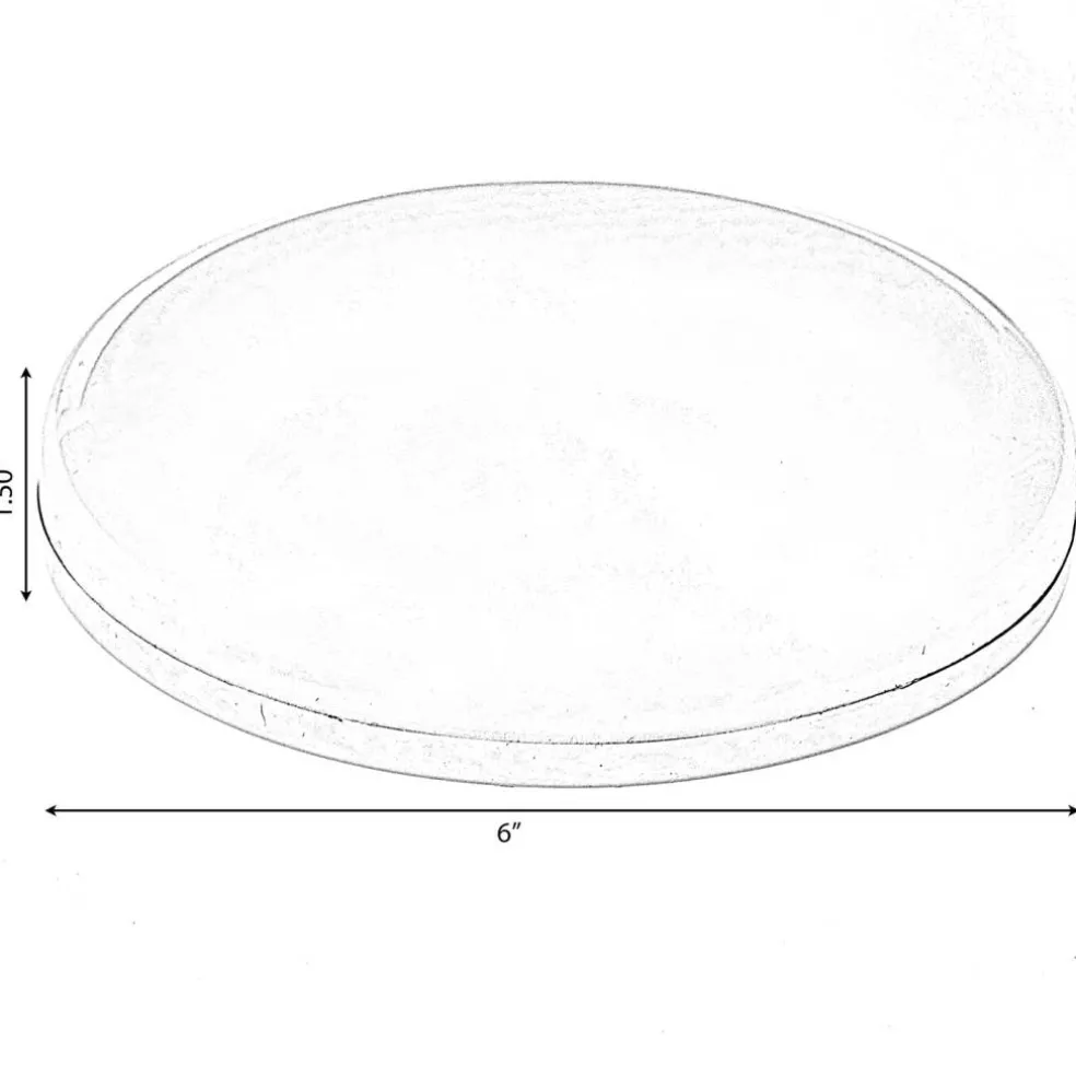 White Plastic 6 in Round LED Ceiling Light Fixture for Entryway, Office, Outdoor, 6500K Daylight, 2000lm 20W