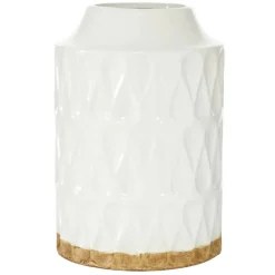 White Porcelain Contemporary Vase, 8