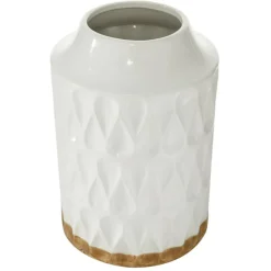 White Porcelain Contemporary Vase, 8