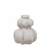 5.5" White Pumpkin Stack Ceramic Vase by Ashland®
