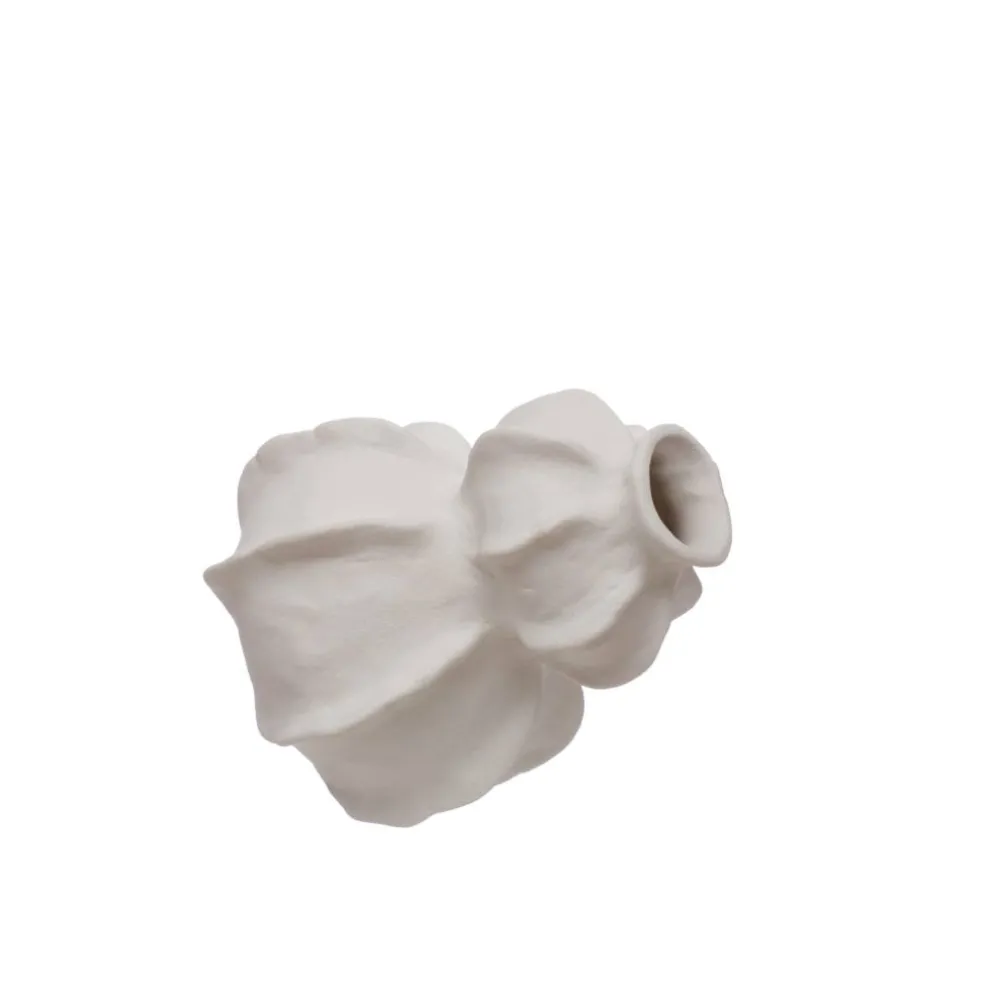 5.5" White Pumpkin Stack Ceramic Vase by Ashland®