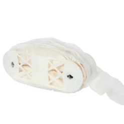 2.5" White Sheer Pleat with Rhinestone Trim by Celebrate It®