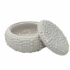 7.5" White Shell Ceramic Decorative Box by Ashland®