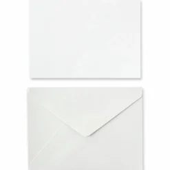 White Shimmer Card & Envelope Sets by Recollections™, 5" x 7"