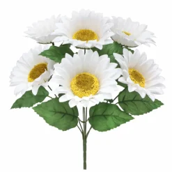 18" White Sunflower Bush by Ashland®